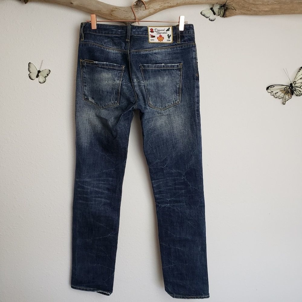 DSquared distress dark wash stretch Jean's men 31 - Picture 5 of 8